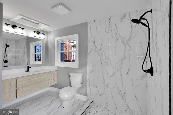 Bathroom, Dual Sink Vanities, Interior, Marble, Marble Walls