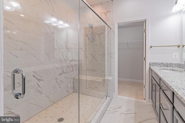Bathroom, Glass Shower, Interior, Marble, Marble Walls