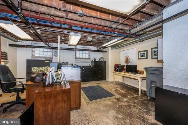 Home Office, Interior, Stone Walls