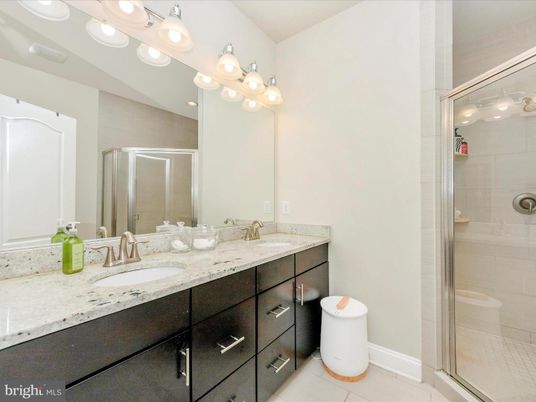 Bathroom, Dual Sink Vanities, Glass Shower, Interior