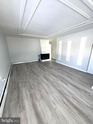 Empty room, Fireplace, Interior, Wood Texture Flooring