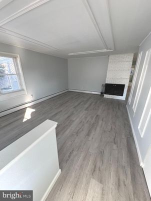 Empty room, Fireplace, Interior, Wood Texture Flooring