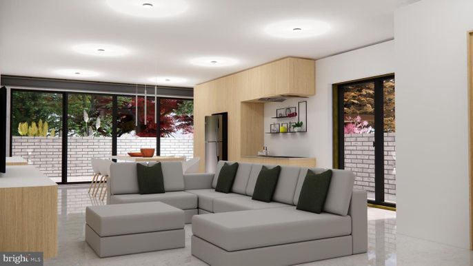 Interior, Living room, Recessed Lighting