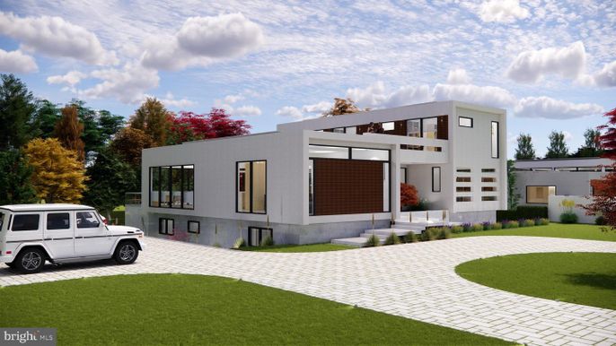 Attached, Exterior, Facade, Modern