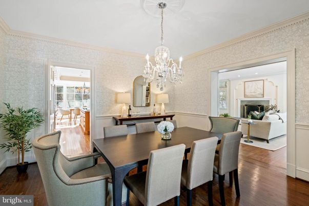 Chandelier, Dining room, Fireplace, Interior, Living room, Wood Texture Flooring