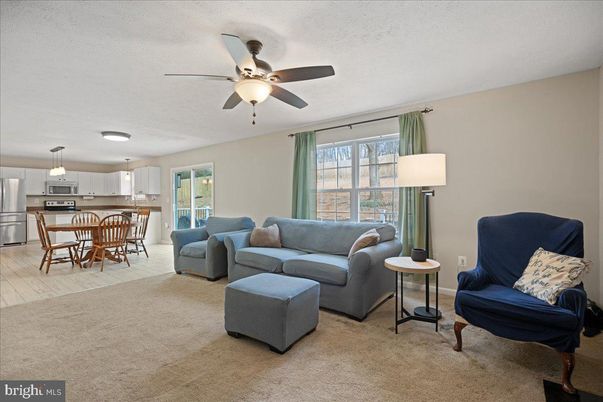 Dining room, Interior, Kitchen, Living room, Pendant Lights, Stainless Steel Appliances