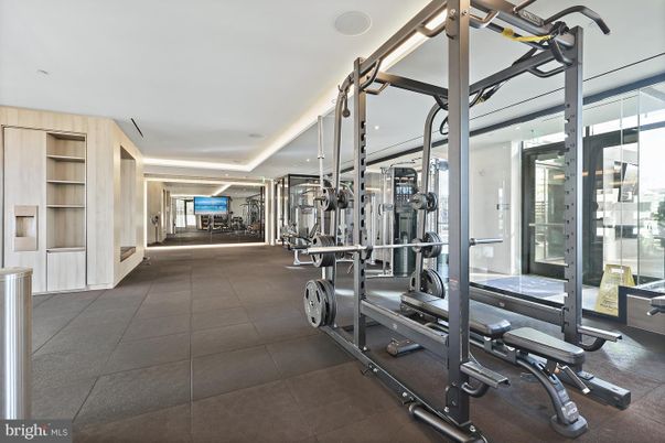 Fitness Equipment, Gym, Interior, Recessed Lighting
