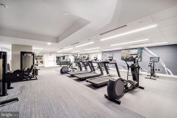 Fitness Equipment, Gym, Interior, Recessed Lighting