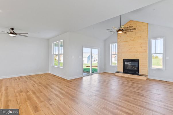 Empty room, Fireplace, Interior, Wood Texture Flooring, Wooden Walls