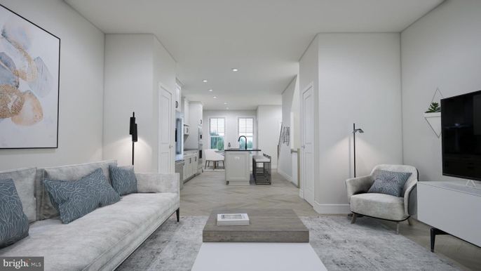 Interior, Kitchen, Living room, Recessed Lighting