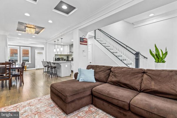 Dining room, Interior, Kitchen, Living room, Pendant Lights, Recessed Lighting, Wood Texture Flooring