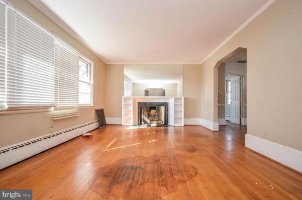Empty room, Fireplace, Interior, Wood Texture Flooring