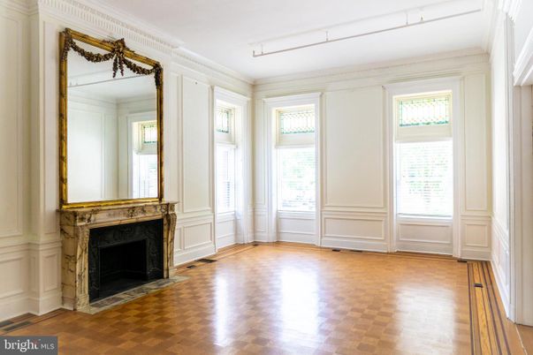 Empty room, Fireplace, Interior, Wood Texture Flooring