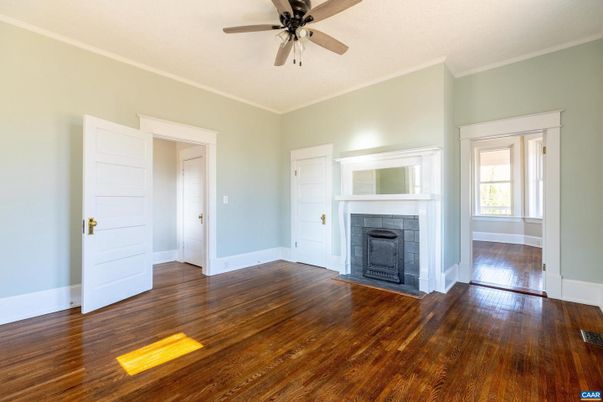 Empty room, Fireplace, Interior, Wood Texture Flooring