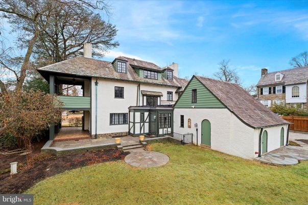 Backyard, Exterior, Facade, Tudor Revival