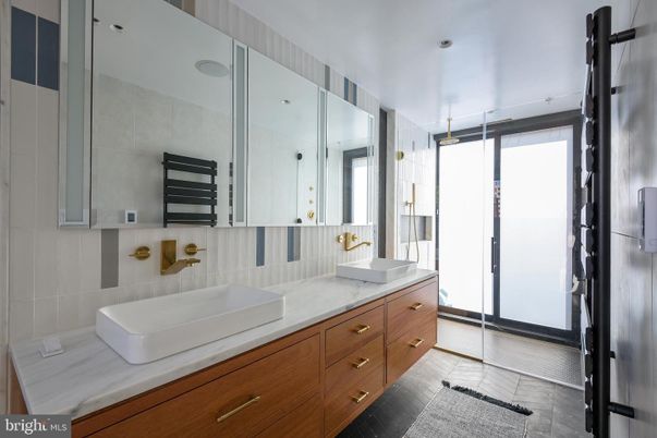 Bathroom, Dual Sink Vanities, Glass Shower, Interior