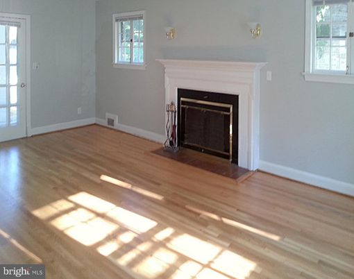 Empty room, Fireplace, Interior, Wood Texture Flooring