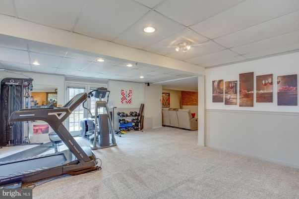 Fitness Equipment, Gym, Interior, Recessed Lighting