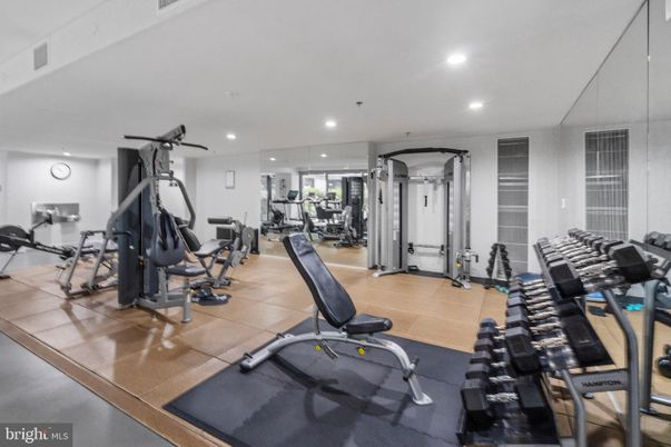 Fitness Equipment, Gym, Interior, Recessed Lighting