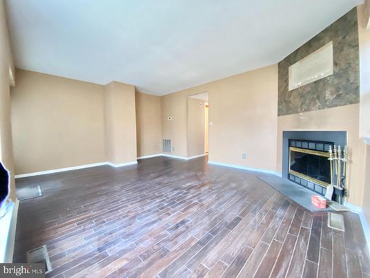 Empty room, Fireplace, Interior, Wood Texture Flooring
