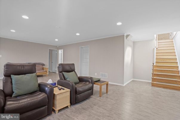 Interior, Living room, Recessed Lighting