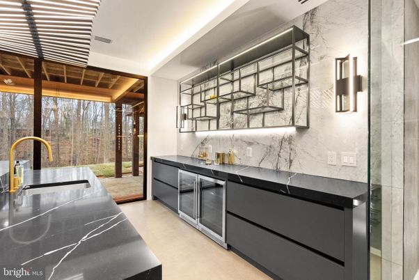 Interior, Kitchen, Marble Walls