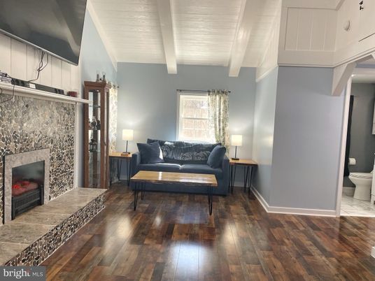 Bathroom, Fireplace, Interior, Wood Texture Flooring