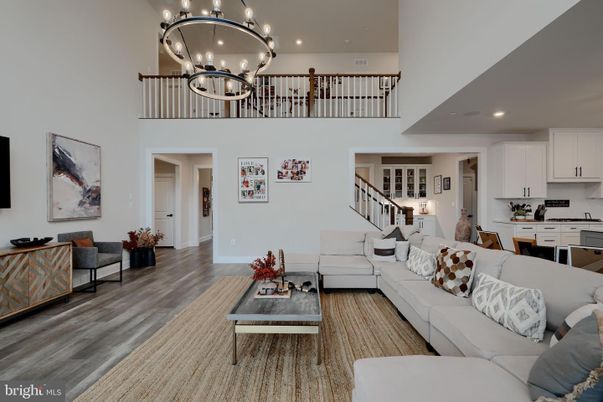 Chandelier, Dining room, Interior, Living room, Recessed Lighting, Wood Texture Flooring