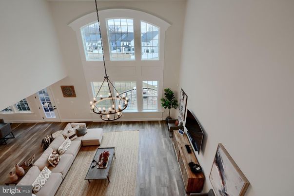 Interior, Living room, Pendant Lights, Wood Texture Flooring