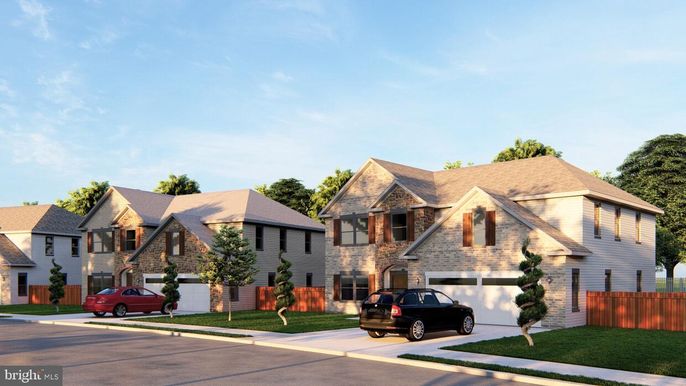 Attached, Exterior, Facade, Brick Traditional