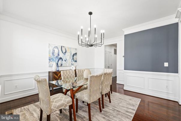 Chandelier, Dining room, Interior, Pendant Lights, Wood Texture Flooring