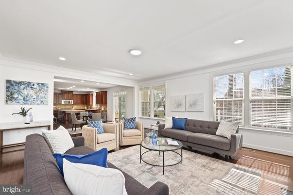 Interior, Kitchen, Living room, Recessed Lighting, Stainless Steel Appliances, Wood Texture Flooring