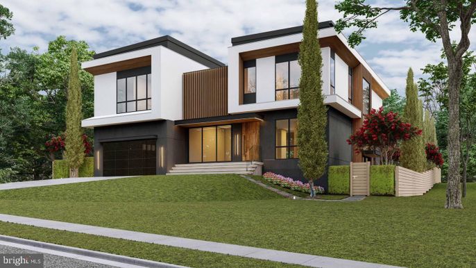 Attached, Backyard, Exterior, Facade, Modern