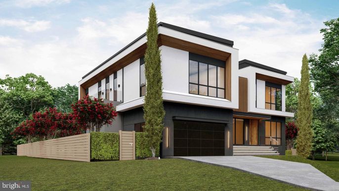 Attached, Backyard, Exterior, Facade, Modern