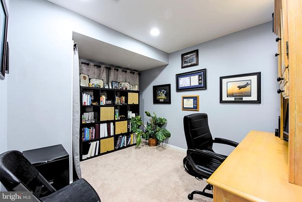 Home Office, Interior, Recessed Lighting
