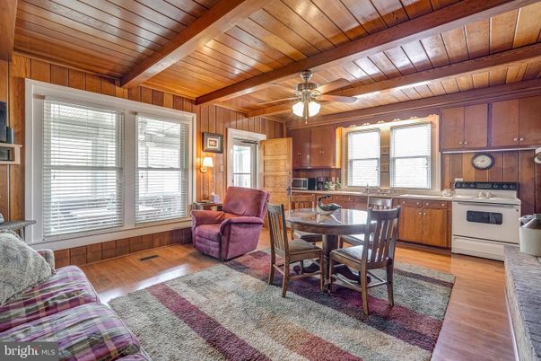 Dining room, Interior, Kitchen, Wooden Beams, Wooden Ceilings, Wood Texture Flooring, Wooden Walls