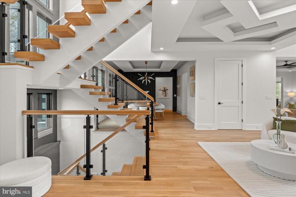 Interior, Pendant Lights, Recessed Lighting, Wood Texture Flooring
