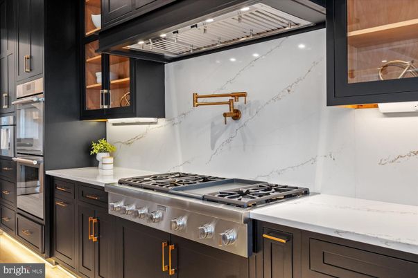 Interior, Kitchen, Marble Walls, Stainless Steel Appliances