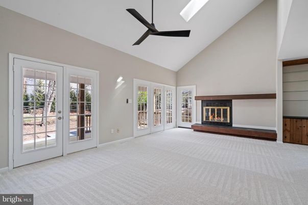 Empty room, Fireplace, Interior