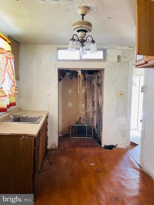 Chandelier, Fireplace, Interior, Marble Walls, Wood Texture Flooring