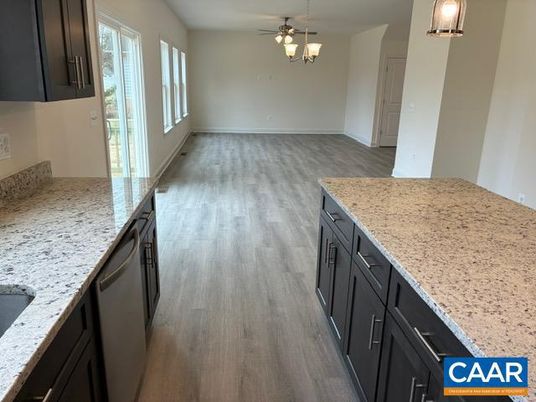 Interior, Kitchen, Pendant Lights, Wood Texture Flooring
