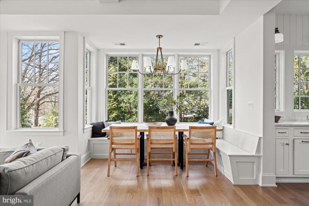 Chandelier, Dining room, Interior, Pendant Lights, Wood Texture Flooring