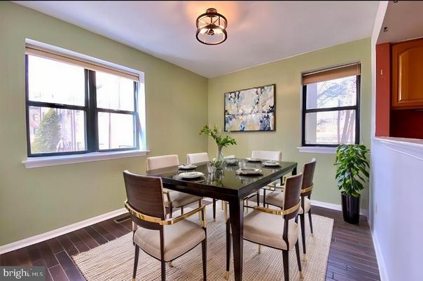 Dining room, Interior, Wood Texture Flooring