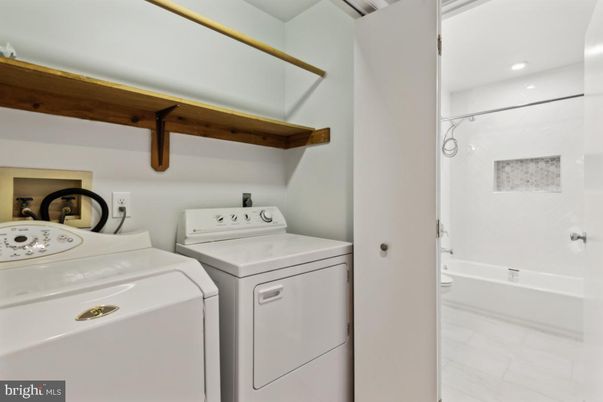 Interior, Marble, Recessed Lighting, Utility Closets, Washer