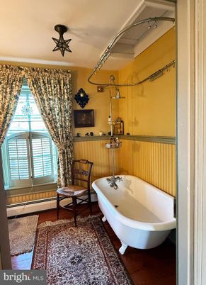 Bathroom, Free Standing Baths, Interior, Wood Texture Flooring