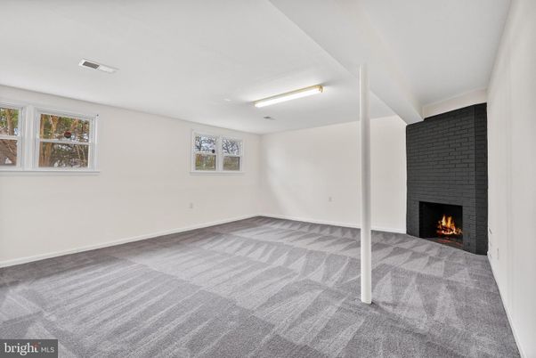 Empty room, Fireplace, Interior