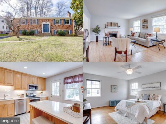 Fireplace, Interior, Kitchen, Living room, Recessed Lighting, Stainless Steel Appliances, Stone Walls, Wood Texture Flooring