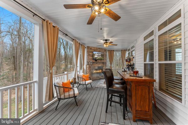 Fireplace, Interior, Sun Room