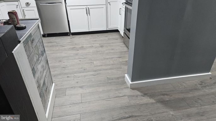 Interior, Kitchen, Wood Texture Flooring