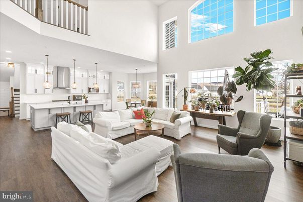 Dining room, Interior, Kitchen, Living room, Pendant Lights, Recessed Lighting, Wood Texture Flooring